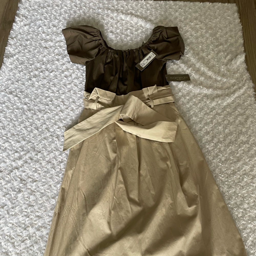 Off Shoulder Belted Dress
